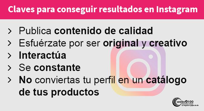 claves para conseguir resultados en instagram